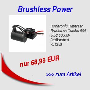 Robitronic Razer ten Brushless Combo 50A 3652 3000kV (sensorlos) 68,95 EUR